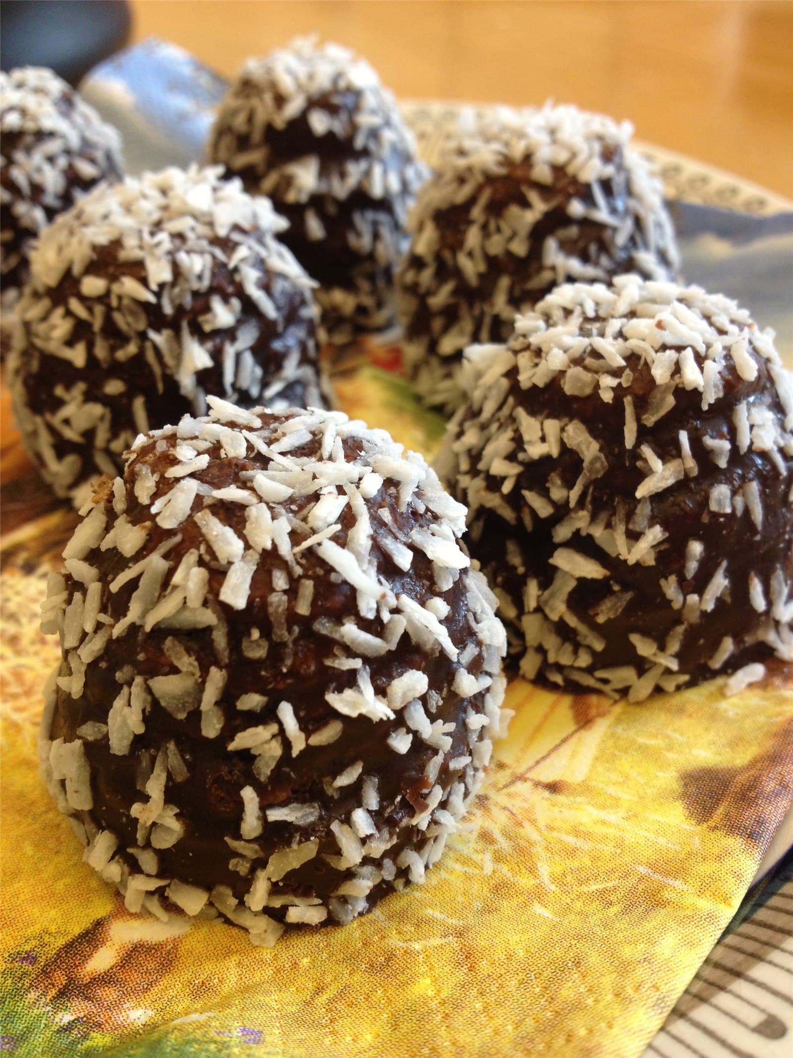 Chokladbollar med cappuccinomandlar